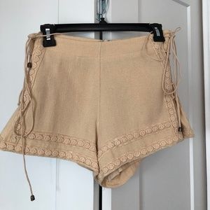 Moon River Linen Shorts (Beige)